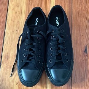 All Black Converse